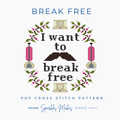 Break Free Freddie Mercury Queen Inspired Cross Stitch Pattern PDF Download