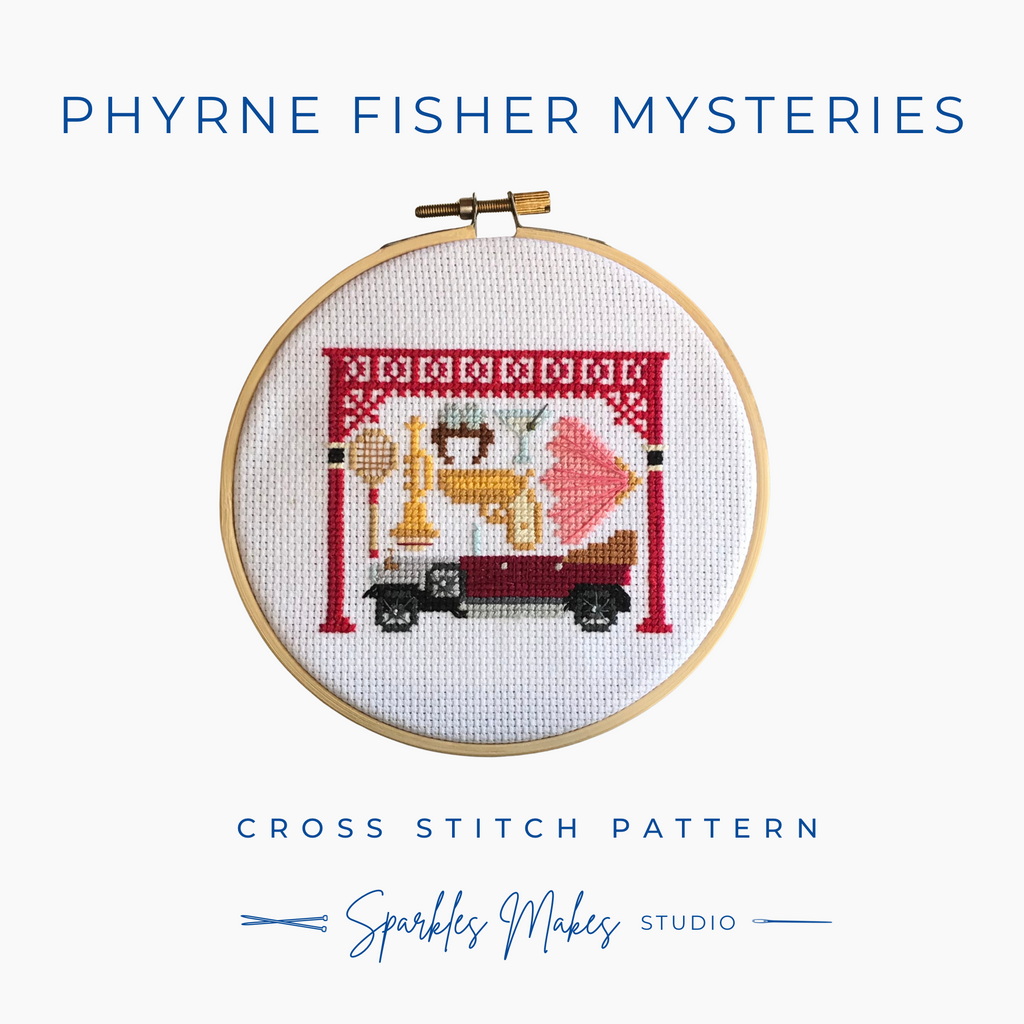 Whodunnit Murder Mystery Inspired Sampler Cross Stitch Pattern PDF Download
