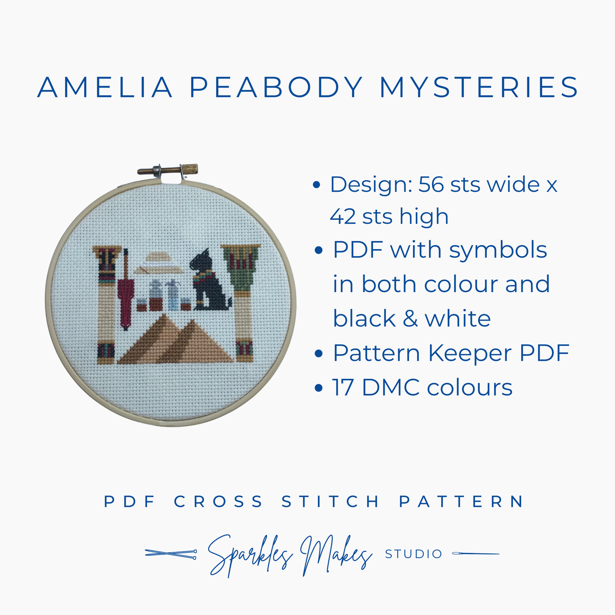 Whodunnit Murder Mystery Inspired Sampler Cross Stitch Pattern PDF Download
