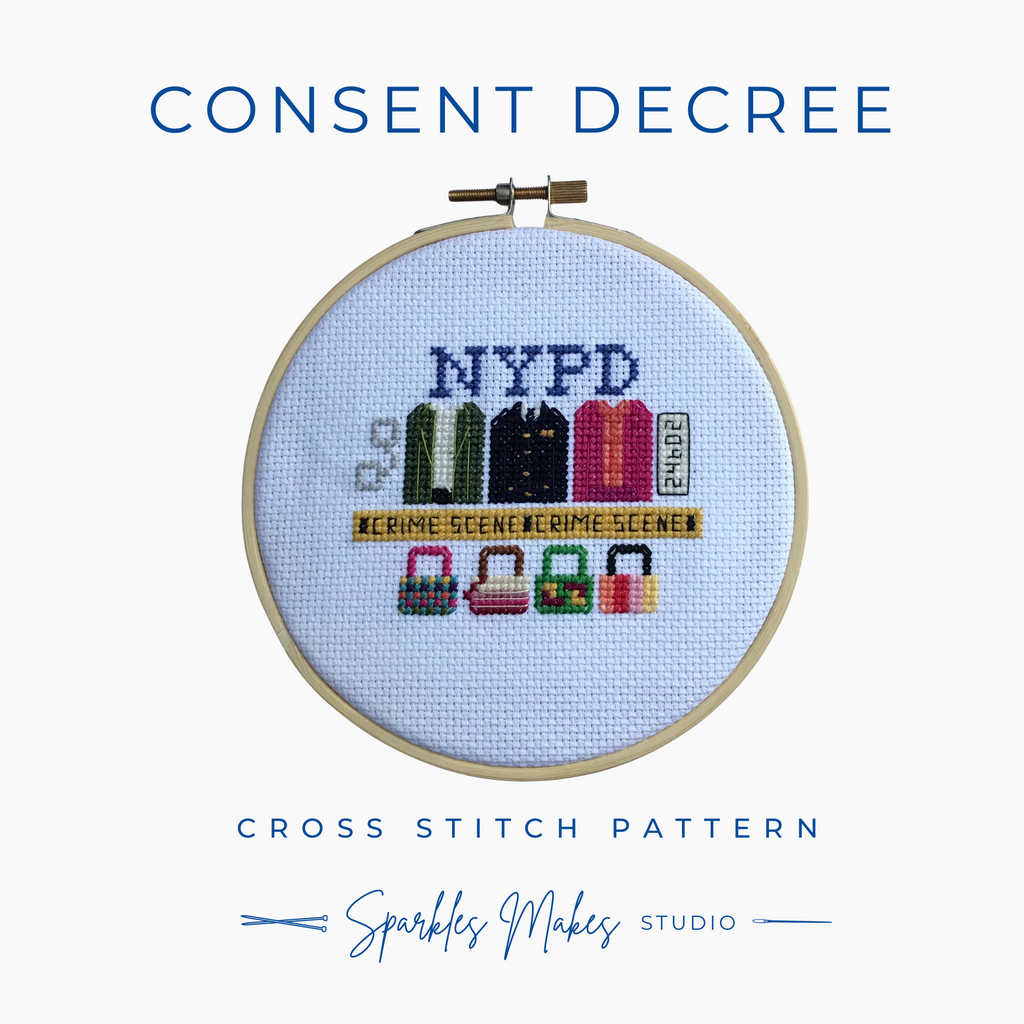 Whodunnit Murder Mystery Inspired Sampler Cross Stitch Pattern PDF Download