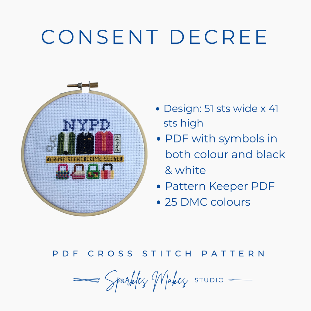 Whodunnit Murder Mystery Inspired Sampler Cross Stitch Pattern PDF Download