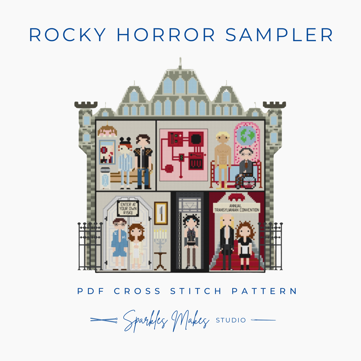Rocky Horror Picture Show Inspired Cross Stitch Pattern Bundle No. 2 PDF Download