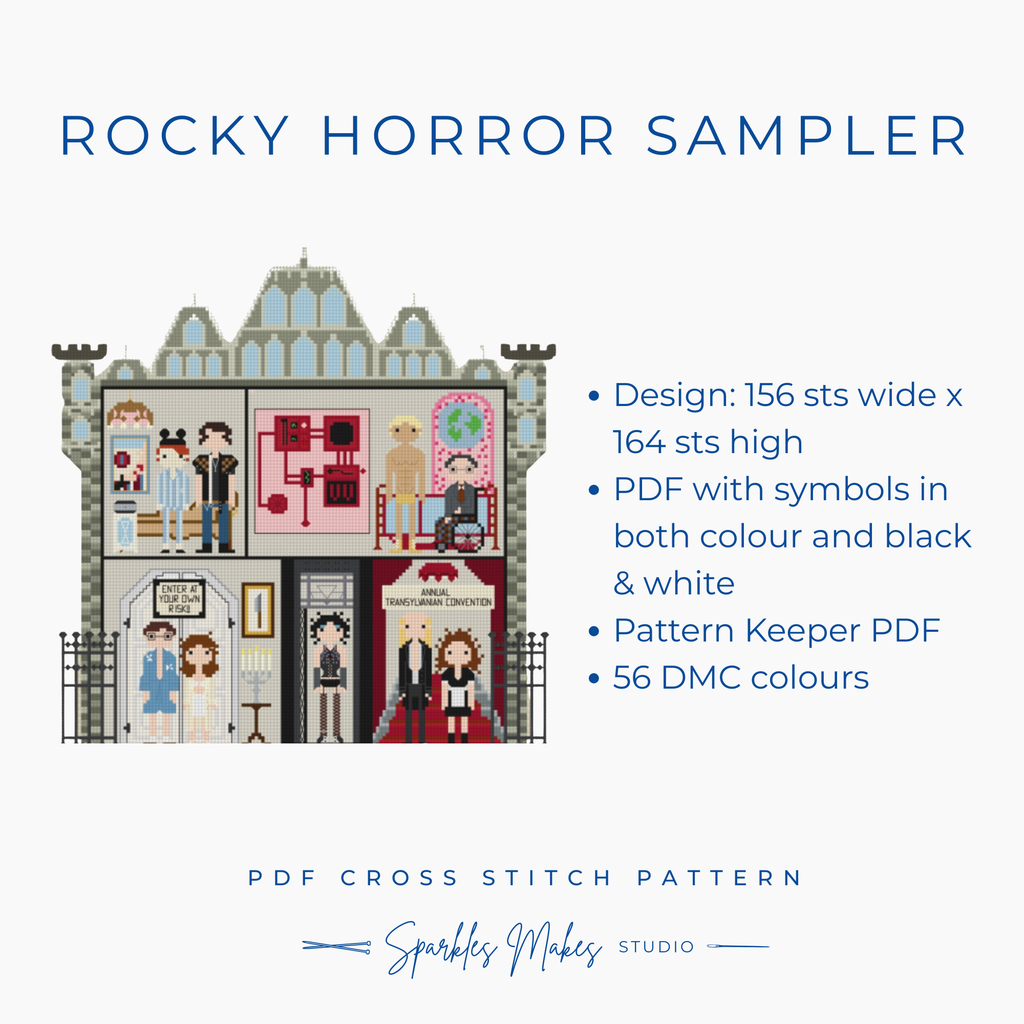 Rocky Horror Picture Show Inspired Cross Stitch Pattern Bundle No. 2 PDF Download