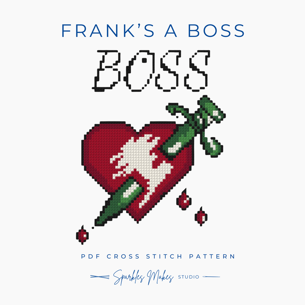 Frank’s A Boss Rocky Horror Picture Show Inspired Cross Stitch Pattern PDF Download
