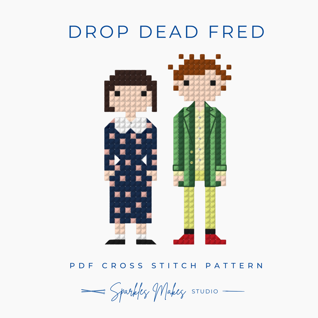 Drop Dead Fred Inspired Cross Stitch Pattern PDF Download