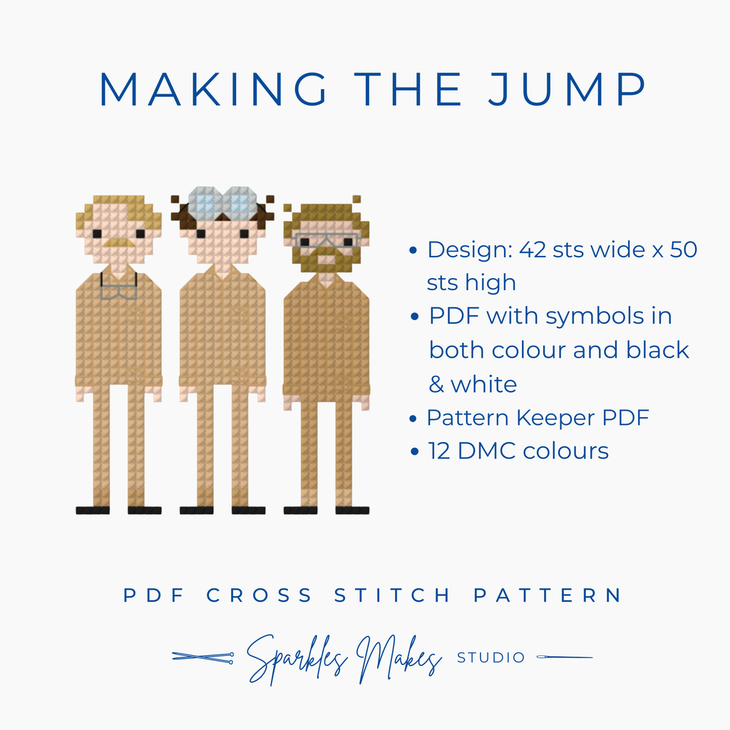 Making the Jump SAS Rogue Heroes Inspired Cross Stitch Pattern PDF Download
