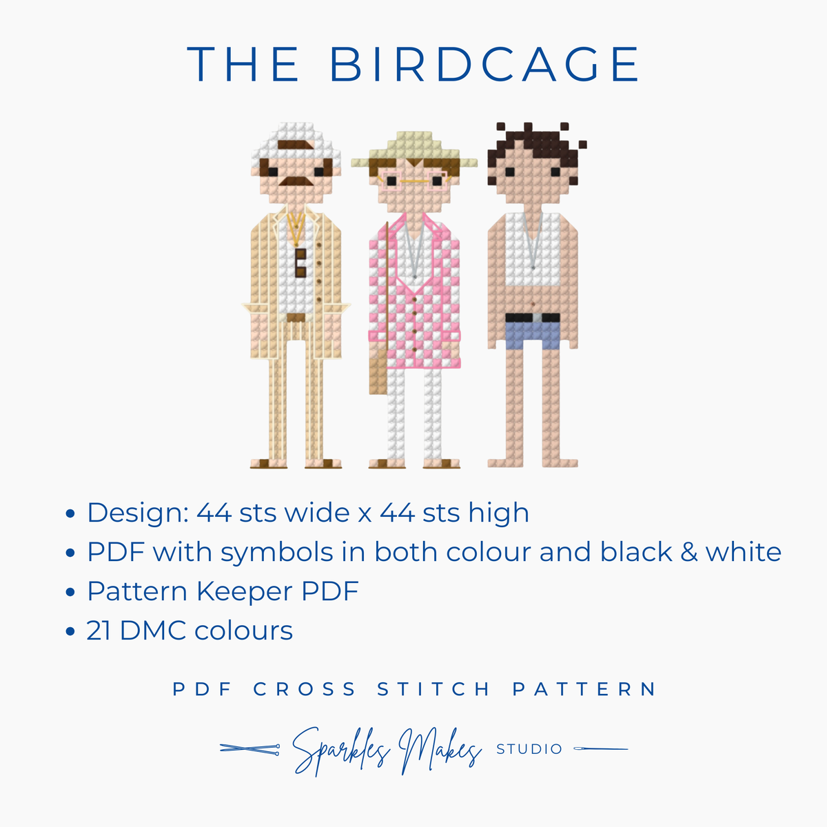 The Birdcage Inspired Cross Stitch Pattern PDF Download