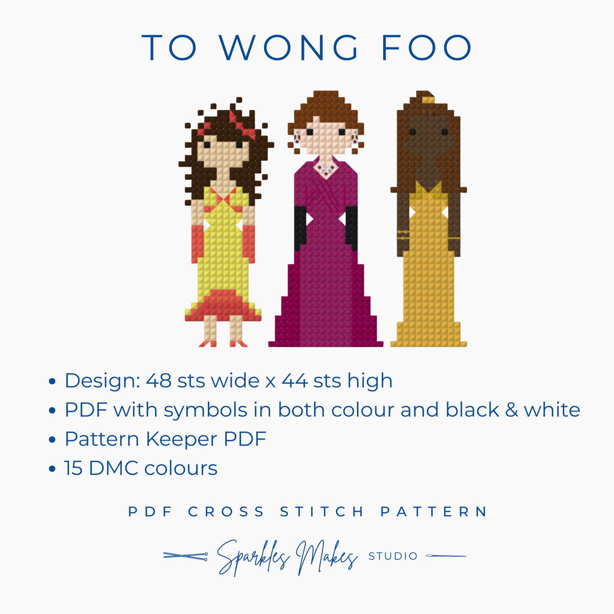 To Wong Foo Inspired Cross Stitch Pattern PDF Download