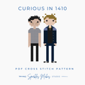 Curious in 1410 Shane Hollander & Ilya Rosanov Heated Rivalry Inspired Cross Stitch Pattern PDF Download