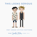 This Looks Serious Shane Hollander & Ilya Rozanov Heated Rivalry Inspired Cross Stitch Pattern PDF Download