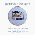 Hercule Poirot Agatha Christie Inspired Cross Stitch Pattern PDF Download