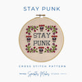 Stay Punk Cross Stitch Pattern PDF Download