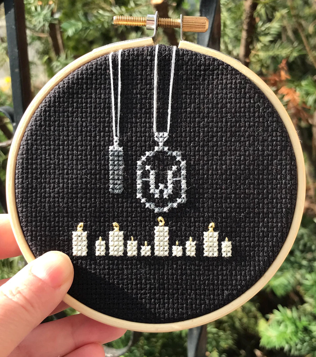 Spooky Seance Wednesday Inspired Cross Stitch Pattern PDF Download