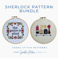 Sherlock Holmes 221B Inspired Cross Stitch Pattern Bundle PDF Download