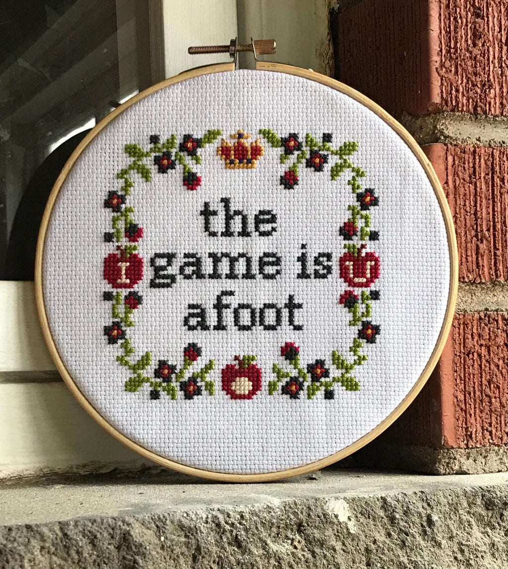 The Game Sherlock Holmes Inspired Cross Stitch Pattern PDF Download
