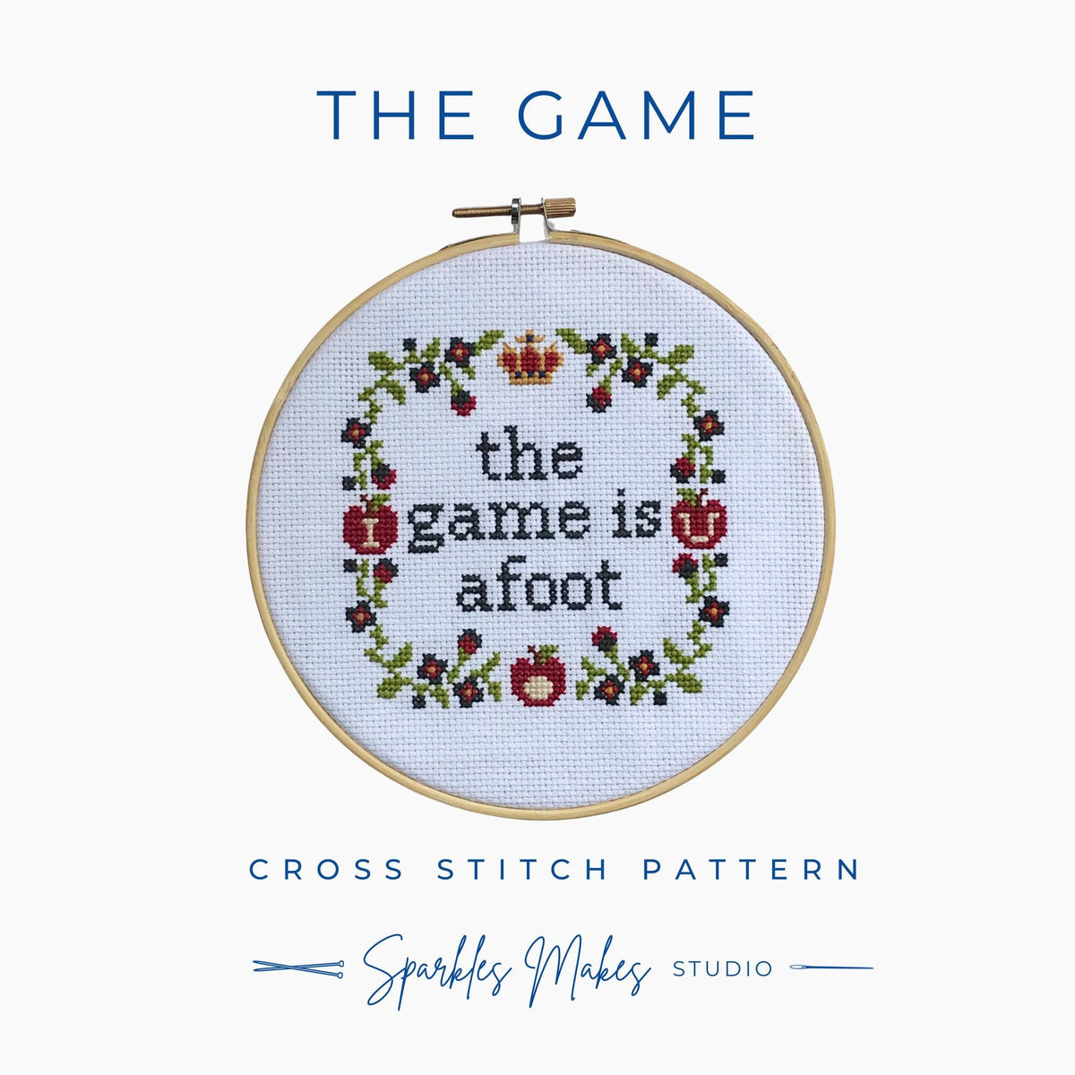 The Game Sherlock Holmes Inspired Cross Stitch Pattern PDF Download