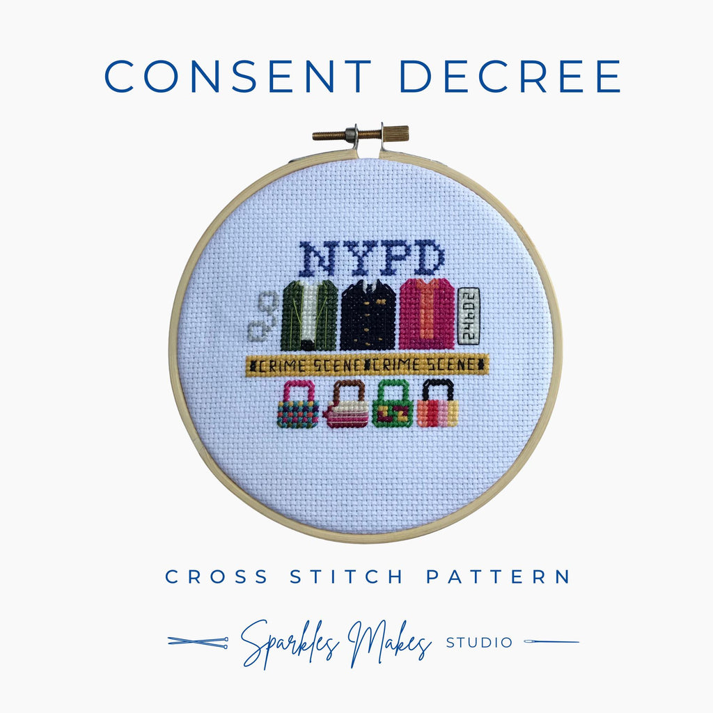Consent Decree Elsbeth Inspired Cross Stitch Pattern PDF Download