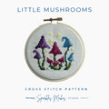 Little Mushrooms Fantasy Cross Stitch Pattern PDF Download