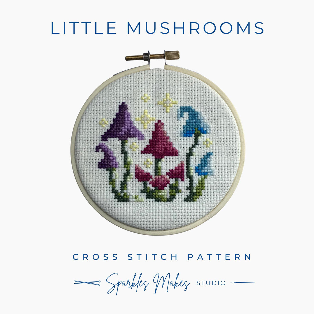 Little Mushrooms Fantasy Cross Stitch Pattern PDF Download