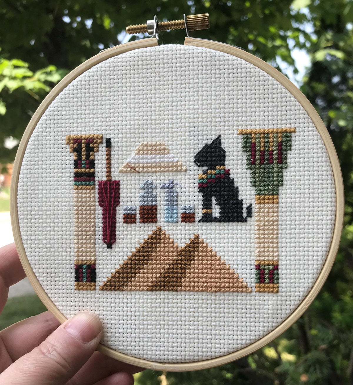 Amelia Peabody Emerson Mysteries Inspired Cross Stitch Pattern PDF