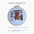 Miss Marple Agatha Christie Inspired Cross Stitch Pattern PDF Download