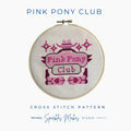 Pink Pony Club Chappell Roan Inspired Cross Stitch Pattern PDF