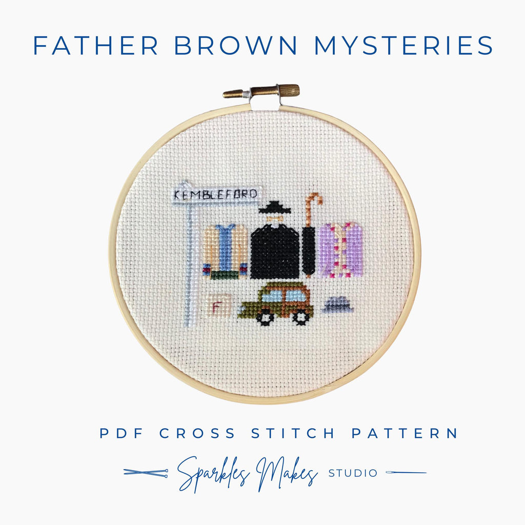 Father Brown Mysteries Inspired Cross Stitch Pattern PDF Download