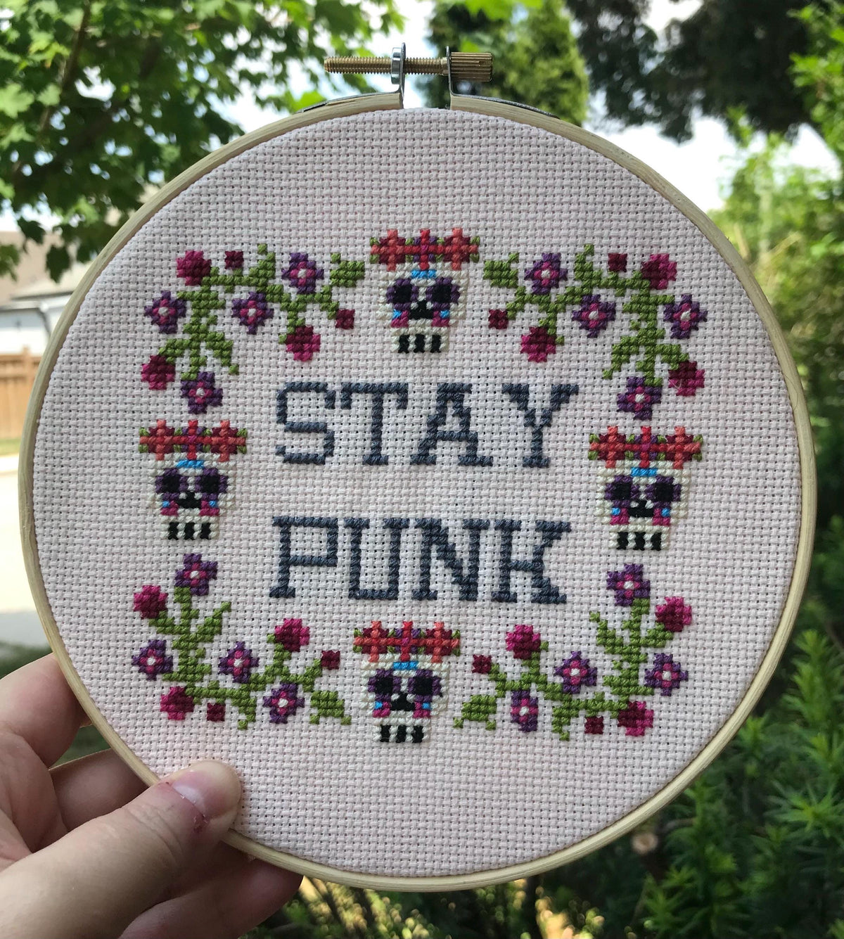 Stay Punk Cross Stitch Pattern PDF Download