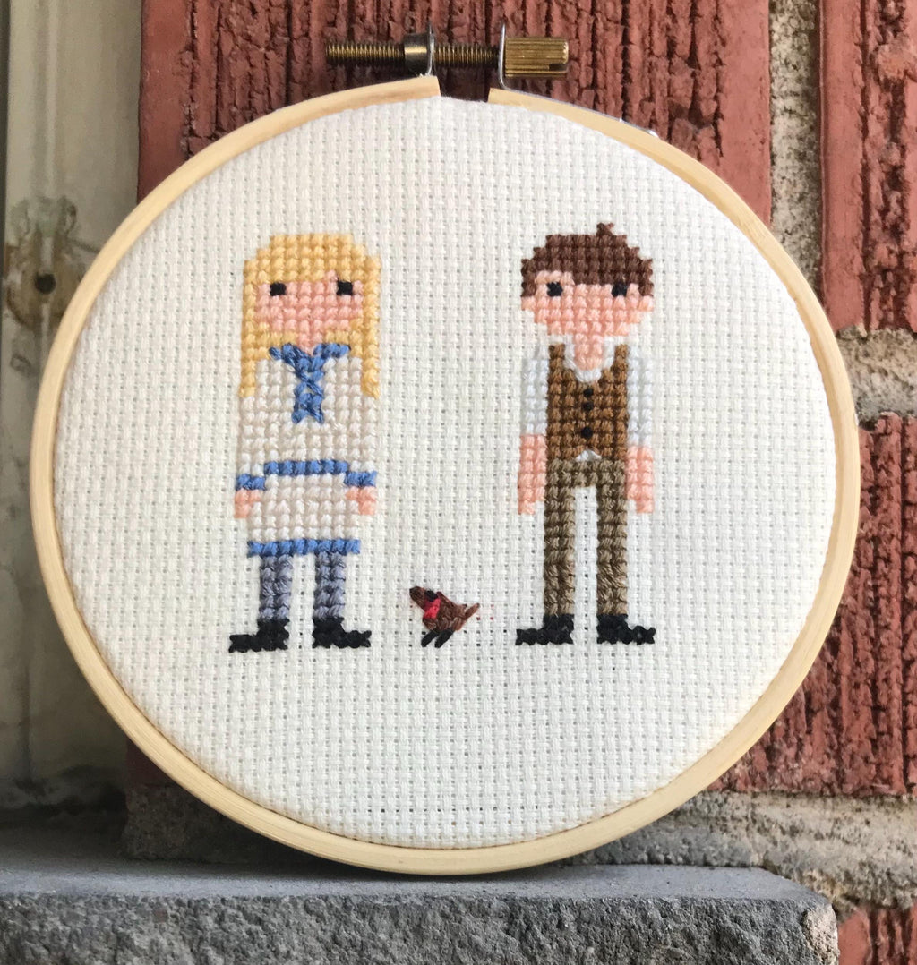 Mary & Dickon Secret Garden Inspired Cross Stitch Pattern PDF Download