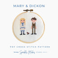 Mary & Dickon Secret Garden Inspired Cross Stitch Pattern PDF Download