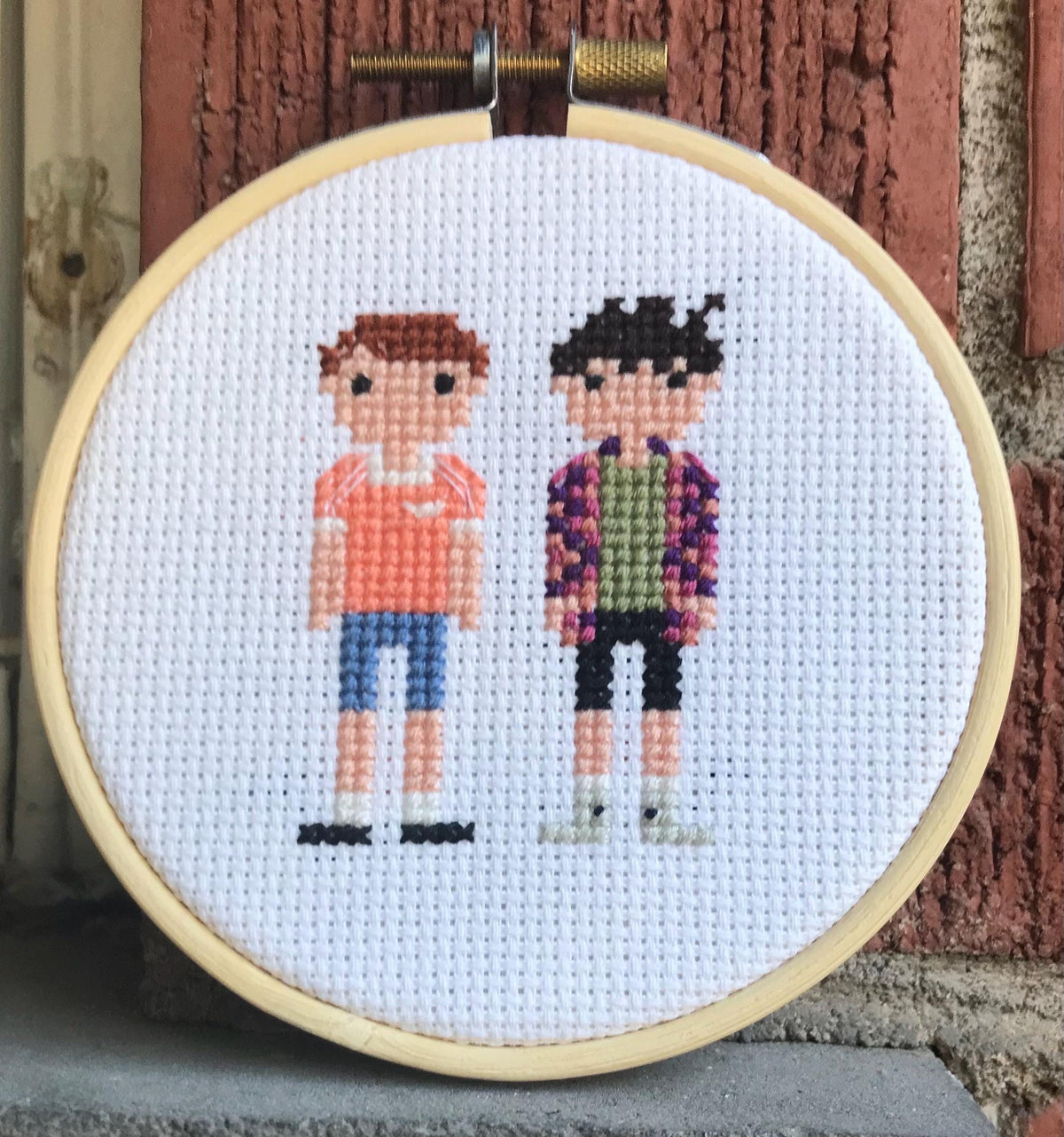 Nick & Charlie Heartstopper S1 Inspired Cross Stitch Pattern PDF Download