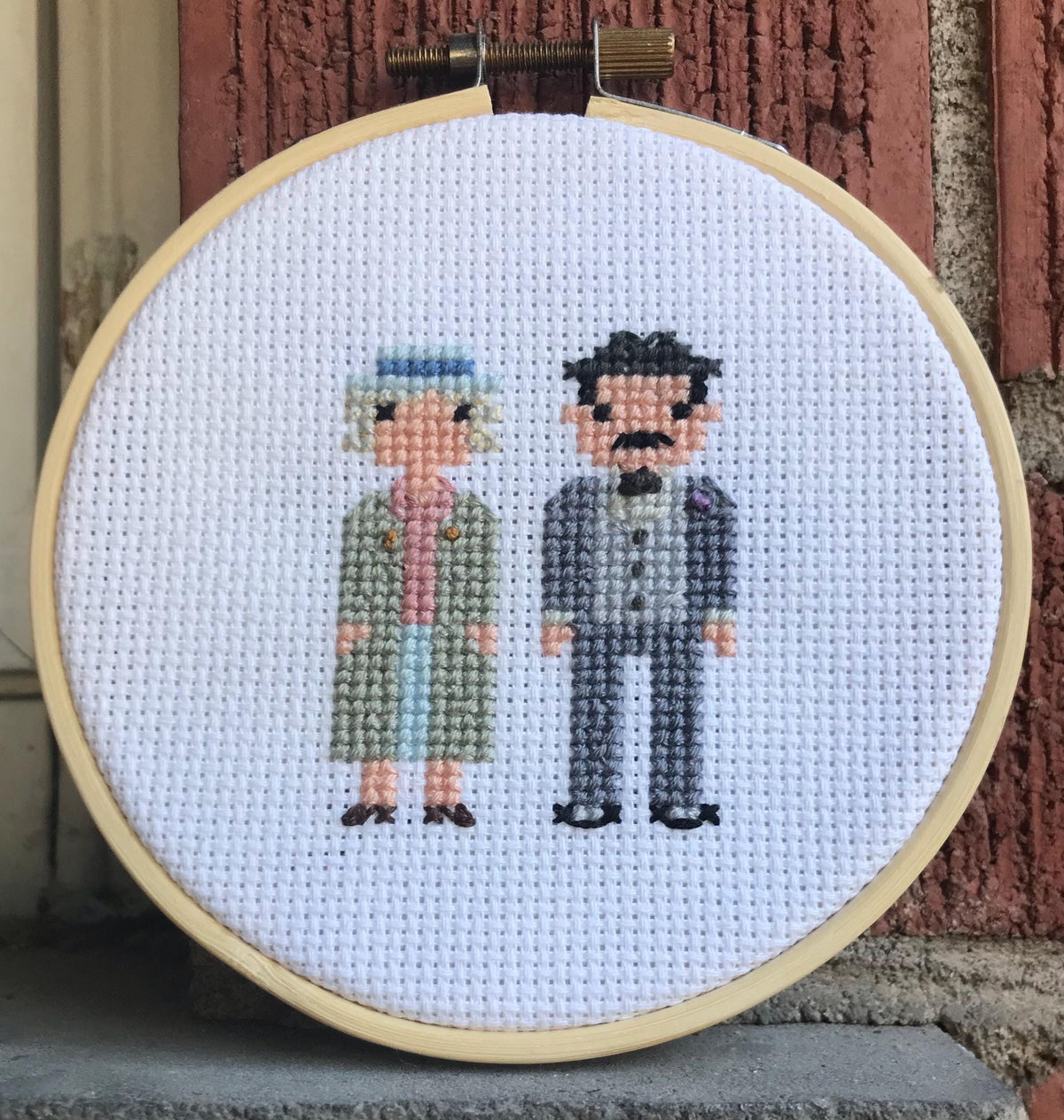 Miss Marple & M. Poirot Agatha Christie Inspired Cross Stitch Pattern PDF Download