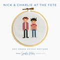 Nick & Charlie at the Fete Heartstopper Inspired Cross Stitch Pattern PDF Download