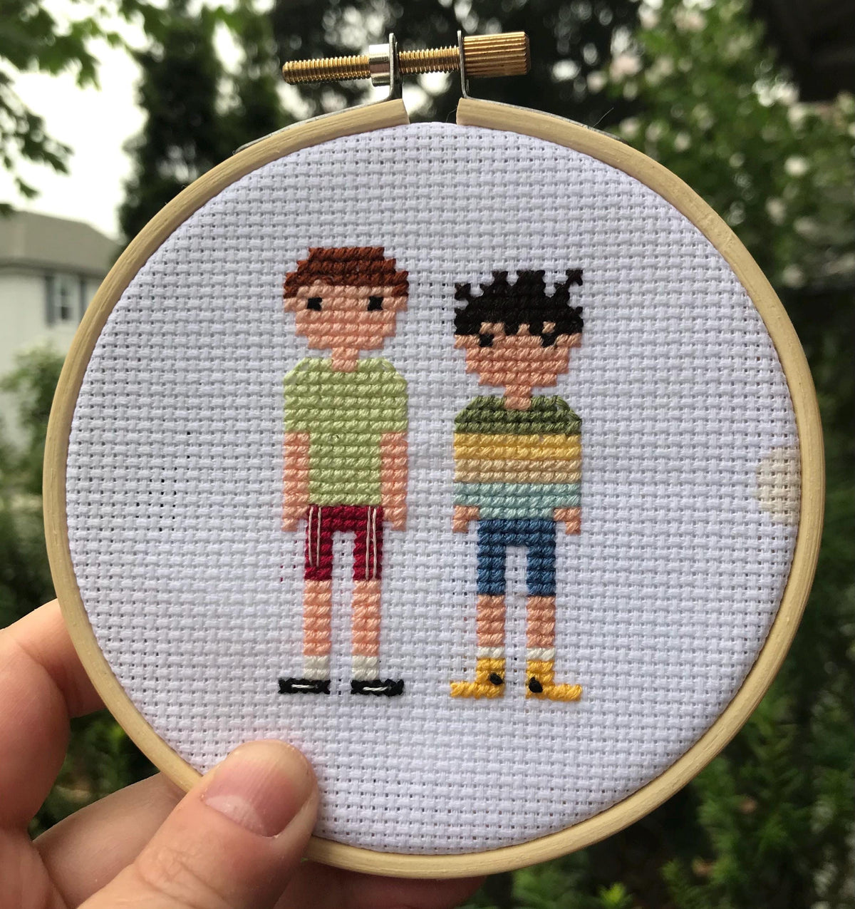 Nick & Charlie in Paris Heartstopper S2 Inspired Cross Stitch Pattern PDF Download