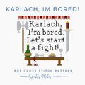 Karlach, I’m Bored! Astarion BG3 Inspired Cross Stitch Pattern PDF Download