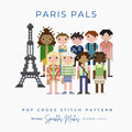 Paris Pals Heartstopper S2 Inspired Cross Stitch Pattern PDF Download