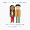 Tao & Elle at the Zoo S3 Heartstopper Inspired Cross Stitch Pattern PDF Download