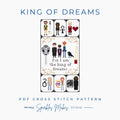King of Dreams Sandman Inspired Cross Stitch Pattern PDF Download