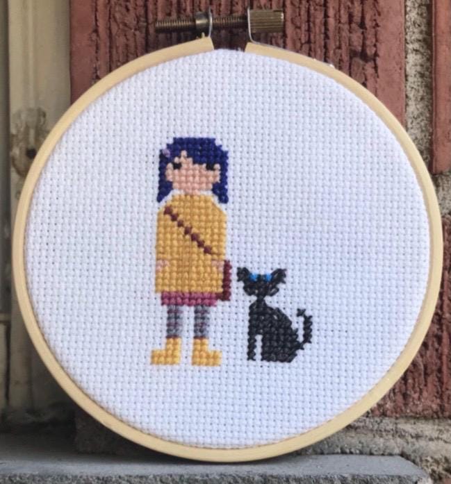 Coraline Inspired Cross Stitch Pattern PDF Download