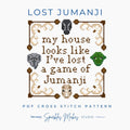 I’ve Lost a Game of Jumanji Funny Quote Cross Stitch Pattern PDF Download