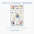 Nick & Charlie Forever Heartstopper Inspired Cross Stitch Pattern PDF Download