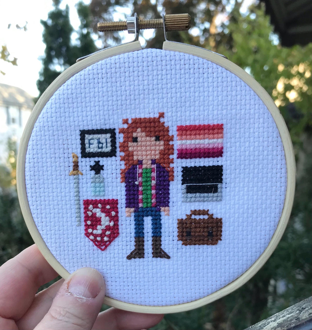 Charlie Bradbury Supernatural Inspired Cross Stitch Pattern PDF Download