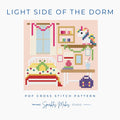 Light Side of the Dorm Enid Wednesday Inspired Cross Stitch Pattern PDF Download