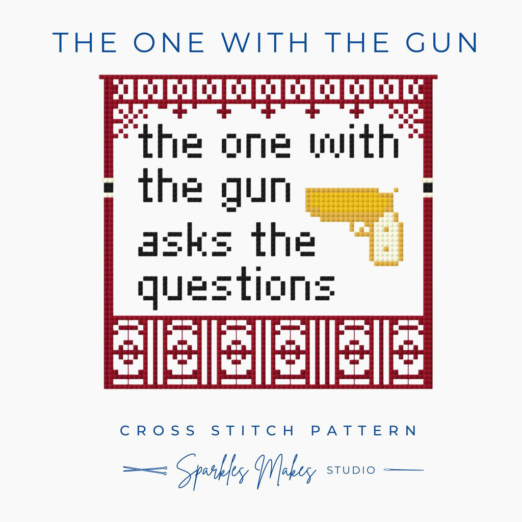 The One With the Gun Phryne Fisher Inspired Cross Stitch Pattern PDF