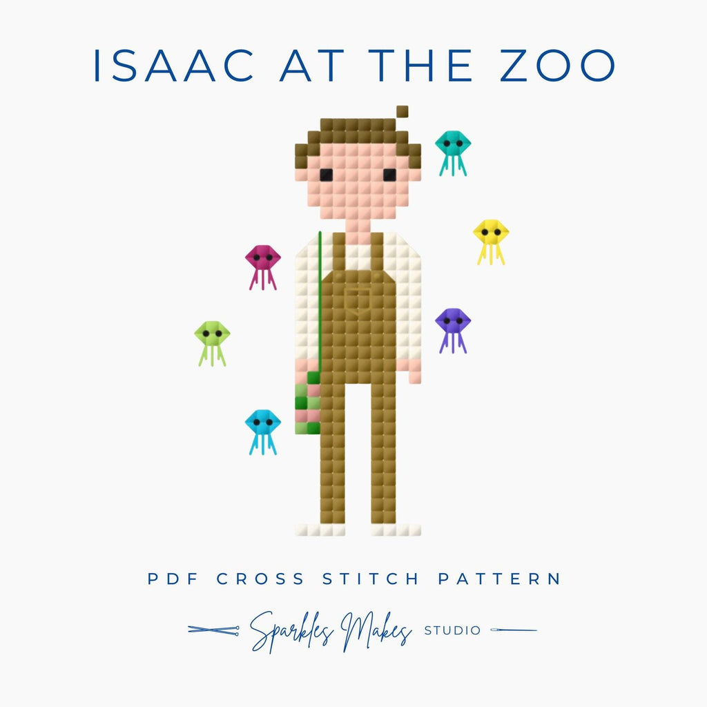 Isaac at the Zoo Heartstopper S3 Inspired Cross Stitch Pattern PDF Download