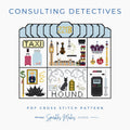 Consulting Detectives Sherlock Holmes Inspired Cross Stitch Pattern PDF Download