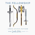 The Fellowship LOTR Lord of the Rings Inspired Cross Stitch Pattern PDF Download