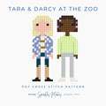 Tara & Darcy at the Zoo S3 Heartstopper Inspired Cross Stitch Pattern PDF Download