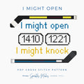 I Might Open Heated Rivalry Inspired Quote Cross Stitch Pattern PDF Download