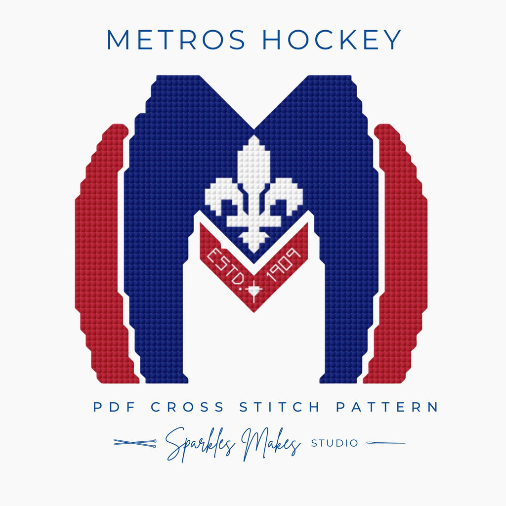 Montreal Metros Hockey Heated Rivalry Inspired Quote Stitch Pattern PDF Download